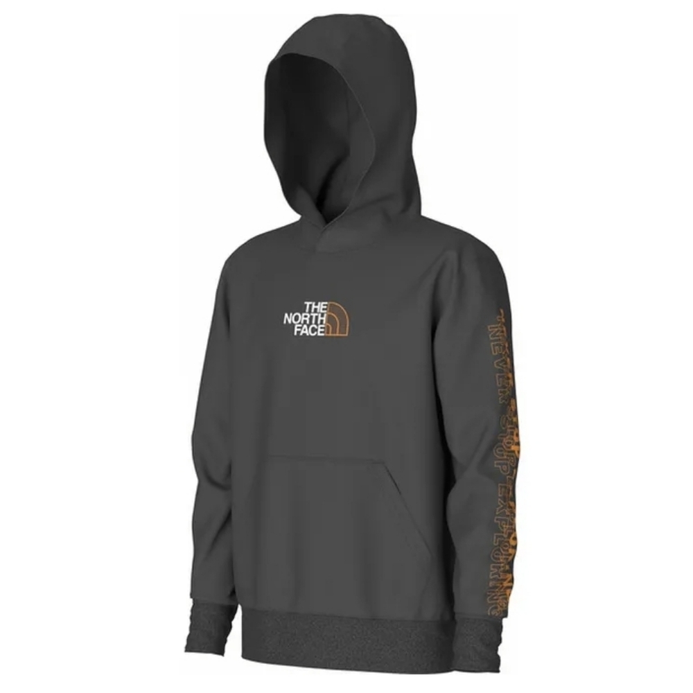 The North Face Boys Camp Fleece Pullover Hoodie Size XL (14-16) Asphalt Grey